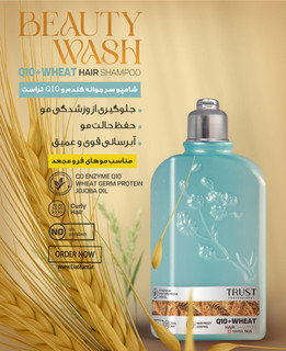 شامپو سر روزانه جوانه گندم و Q10حجم۲۵۰میل