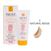 کرم ضد آفتاب رنگی وضد پیری تراست پروفشنال با spf50،مناسب پوست خشک تا نرمال ،شماره ۲بژ طبیعی ،حجم۴۰میل