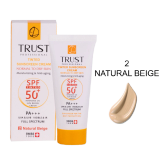 کرم ضد آفتاب رنگی وضد پیری تراست پروفشنال با spf50،مناسب پوست خشک تا نرمال ،شماره ۲بژ طبیعی ،حجم۴۰میل