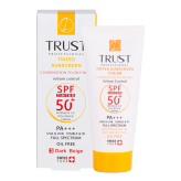 کرم ضد آفتاب رنگی وکنترل چربی تراست پروفشنال باspf50،مناسب پوست چرب تا مختلط،شماره ۱بژ روشن،حجم۴۰میل