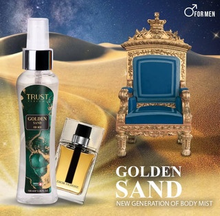بادی میست مردانه تراست مدلGolden sand ،حجم۱۰۰میل