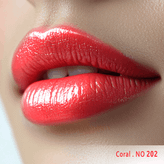 رژ لب مایع ابریشمی ساتین سرژه کد 202 (Coral)،مرجانی صورتی با برق ملایم ،حجم۱۰میل